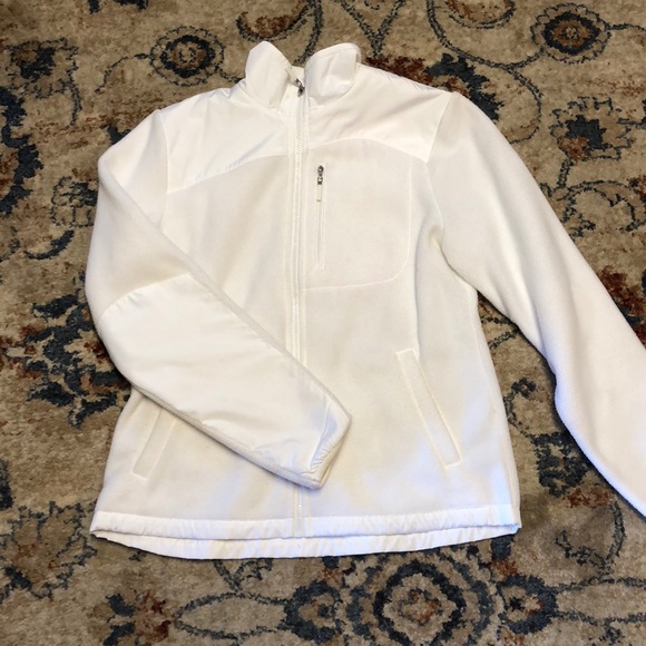 Izod Tops - White fleece zip up